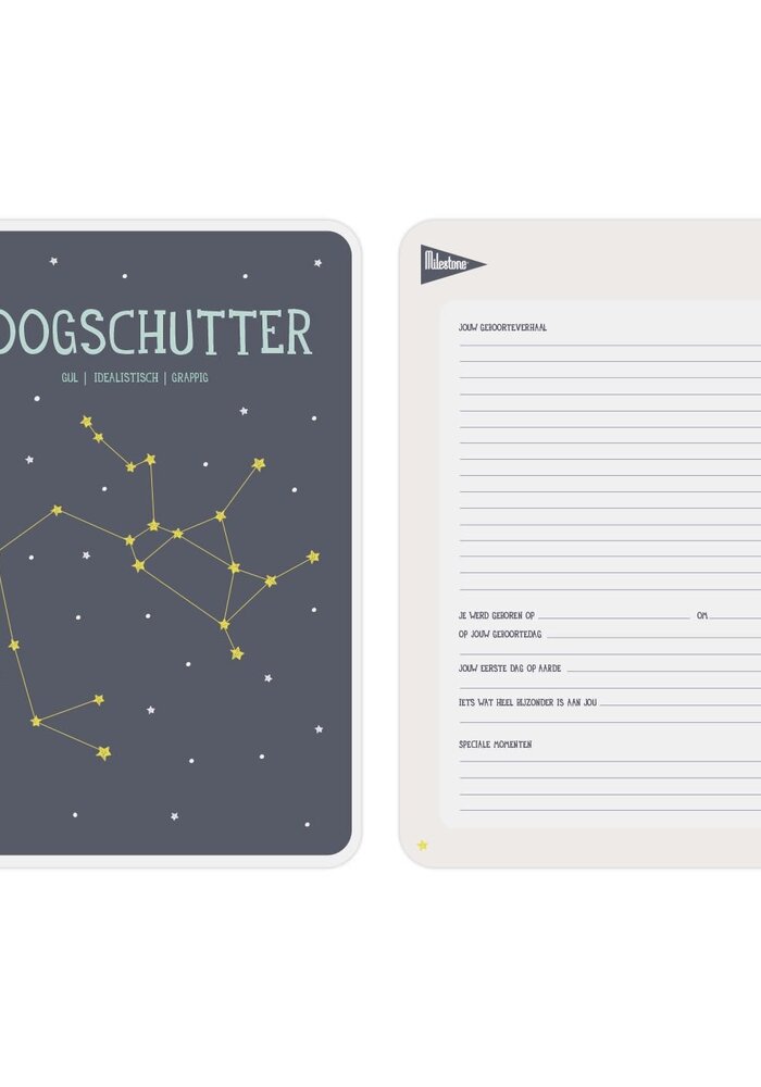 Milestone Zodiac Poster Card Boogschutter