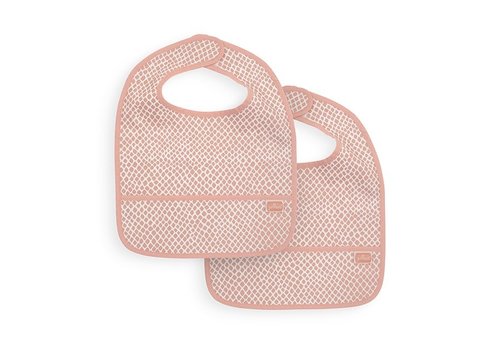 Jollein Jollein Slab waterproof Snake pale pink (2pack)