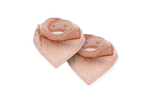 Jollein Jollein Slab bandana Snake pale pink (2pack)