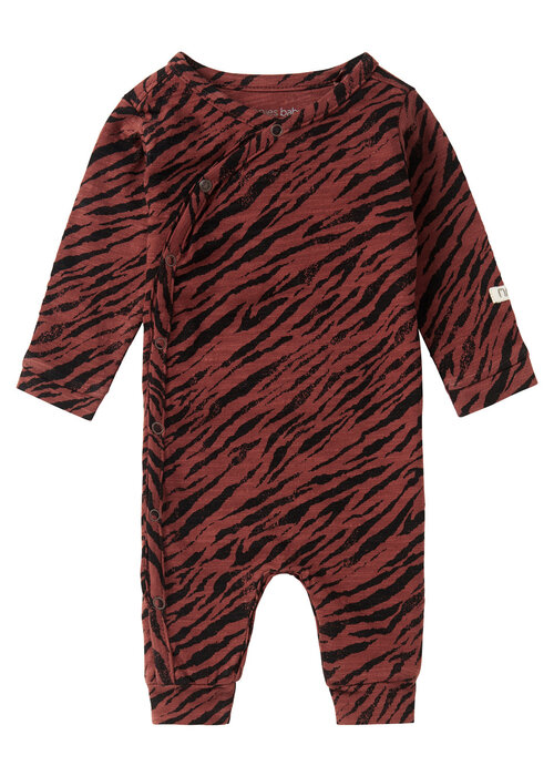 Noppies Noppies U Playsuit LS Mantua AOP Mahoganey