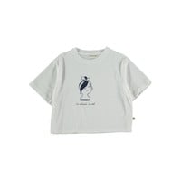 My Little Cozmo ORGANIC COTTON FLAME T-SHIRT WHITE