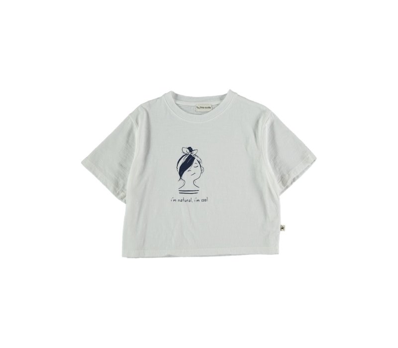 My Little Cozmo ORGANIC COTTON FLAME T-SHIRT WHITE