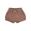 My Little Cozmo My Little Cozmo ORGANIC COTTON WAFFLED SHORTS TERRA COTTA