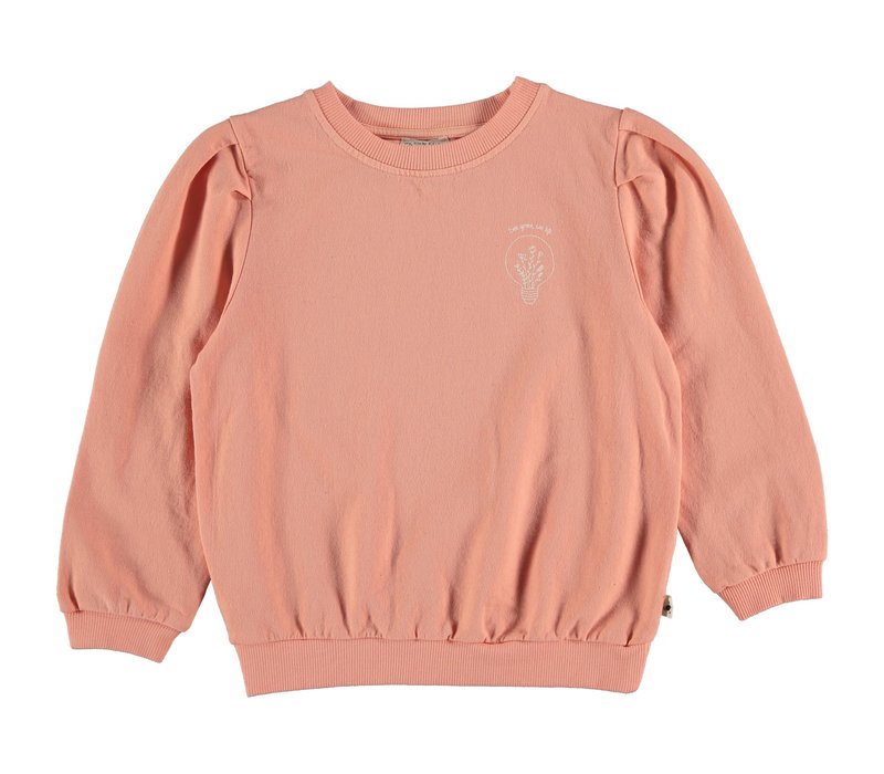 My Little Cozmo ORGANIC & RECYCLED FLEECE SWEATSHIRT PEACH