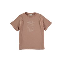 My Little Cozmo ORGANIC COTTON FLAME T-SHIRT TERRA COTTA