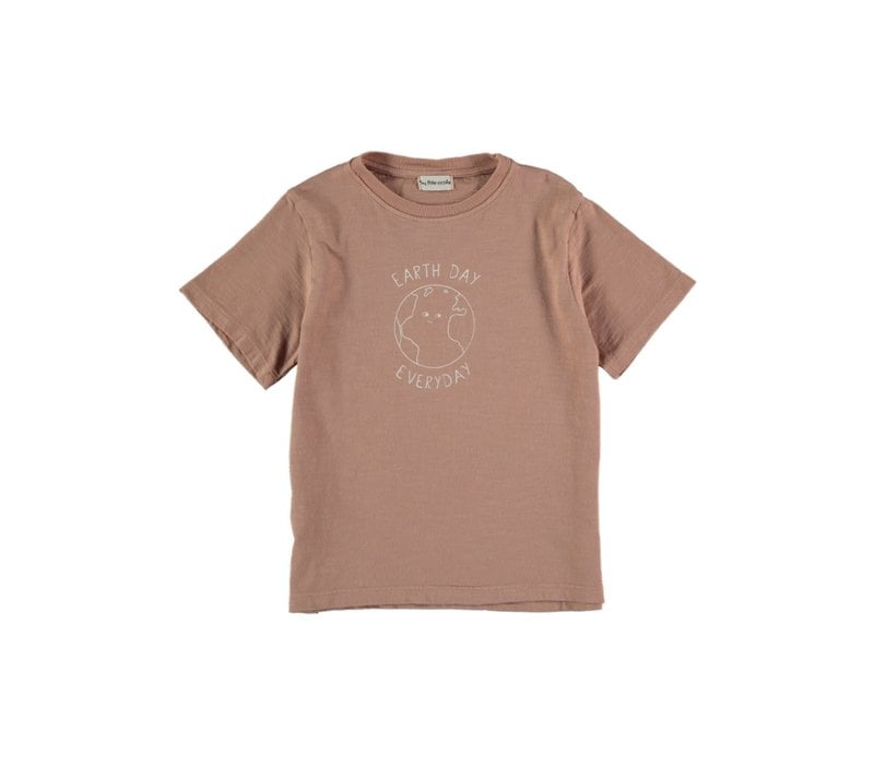 My Little Cozmo ORGANIC COTTON FLAME T-SHIRT TERRA COTTA