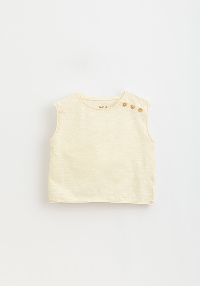 PlayUp Flamé Jersey Sleeveless T-Shirt DANDELION