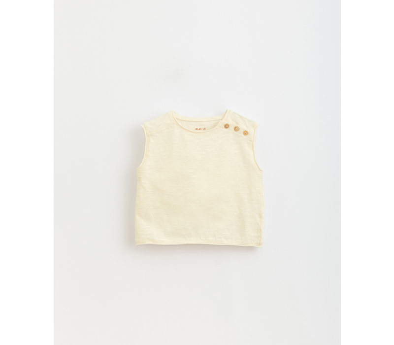 PlayUp Flamé Jersey Sleeveless T-Shirt DANDELION