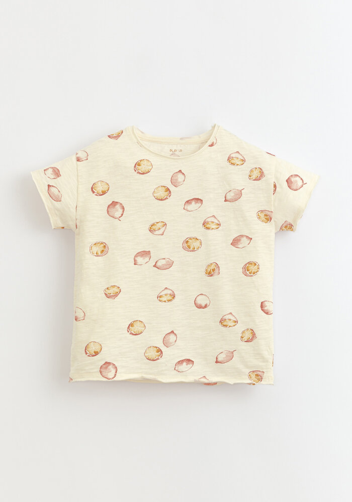 PlayUp Printed Flamé Jersey T-Shirt DANDELION