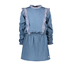 Moodstreet MT denim dress with ruffles Soft Blue