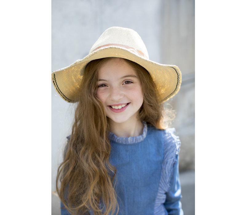 Moodstreet MT denim dress with ruffles Soft Blue