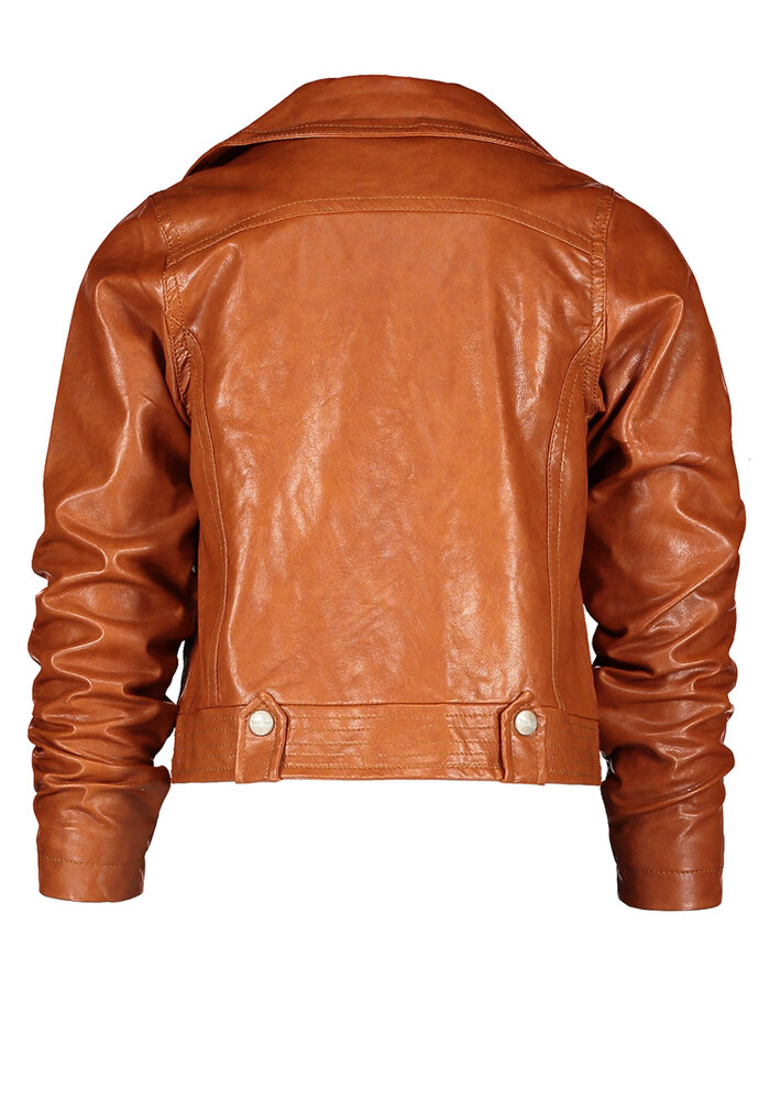 Moodstreet MT PU biker jacket Toffee