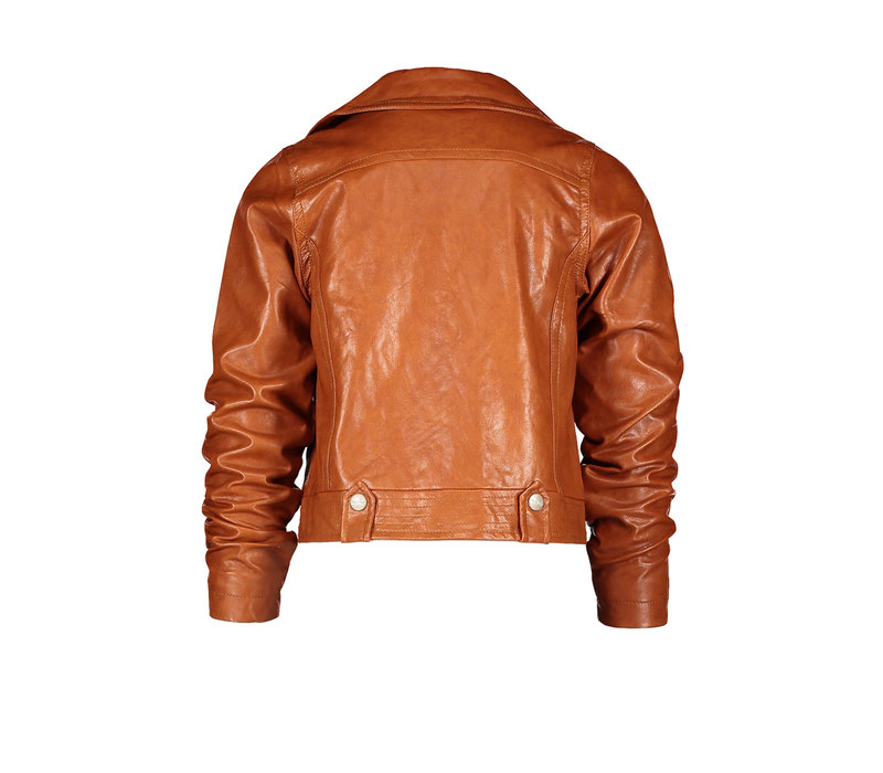 Moodstreet MT PU biker jacket Toffee