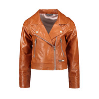 Moodstreet MT PU biker jacket Toffee
