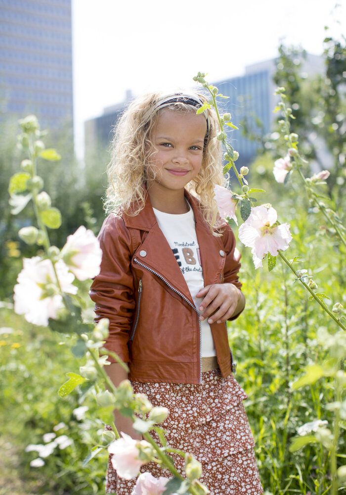 Moodstreet MT PU biker jacket Toffee