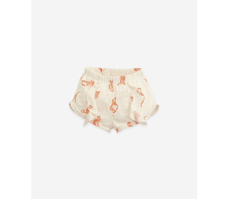 PlayUp Printed Flamé Jersey Shorts DANDELION cat