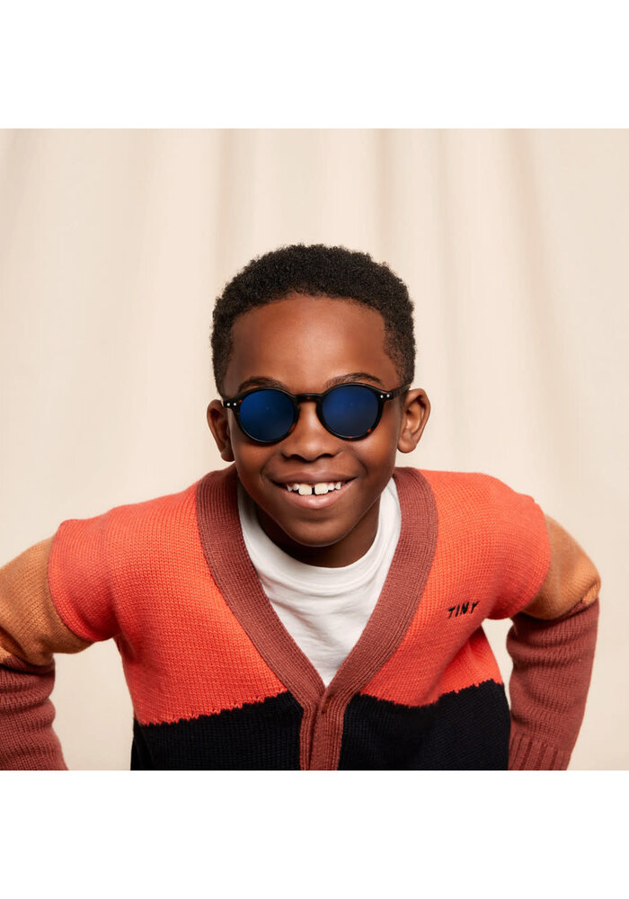 IZIPIZI SUN JUNIOR 5-10 YEARS #D Tortoise Blue Mirror