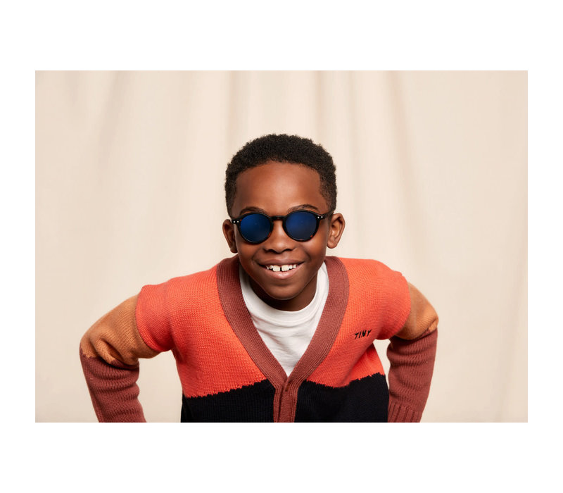 IZIPIZI SUN JUNIOR 5-10 YEARS #D Tortoise Blue Mirror