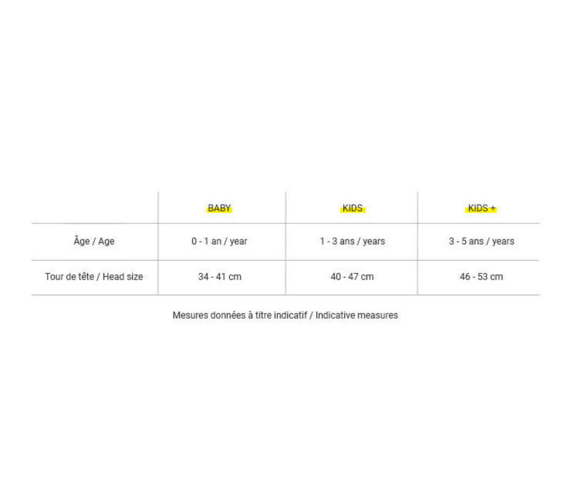 IZIPIZI SUN KIDS 9-36 MONTHS Lemonade