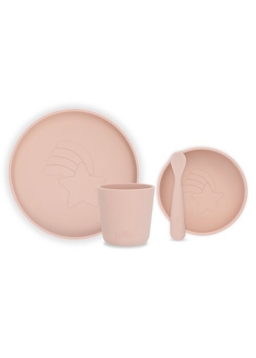 Jollein Jollein Dinerset Siliconen pale pink