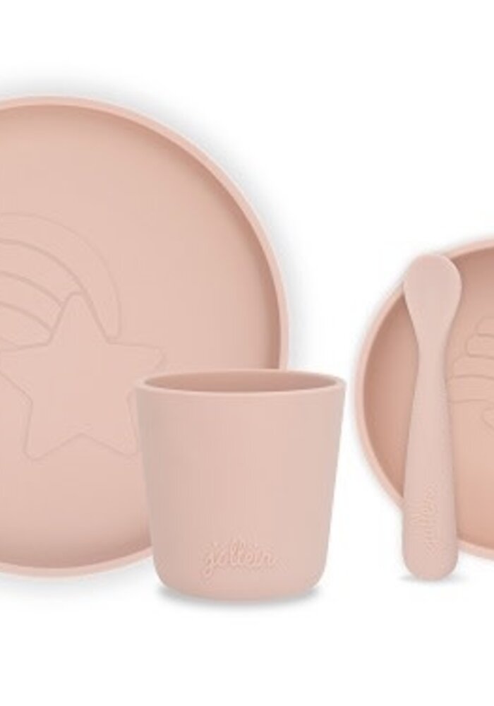 Jollein Dinerset Siliconen pale pink