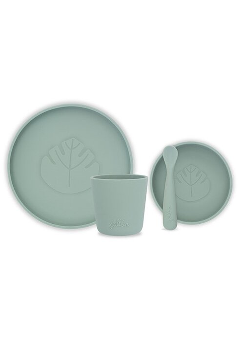 Jollein Jollein Dinerset Siliconen Ash green