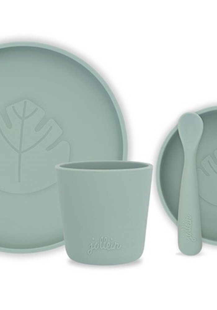 Jollein Dinerset Siliconen Ash green