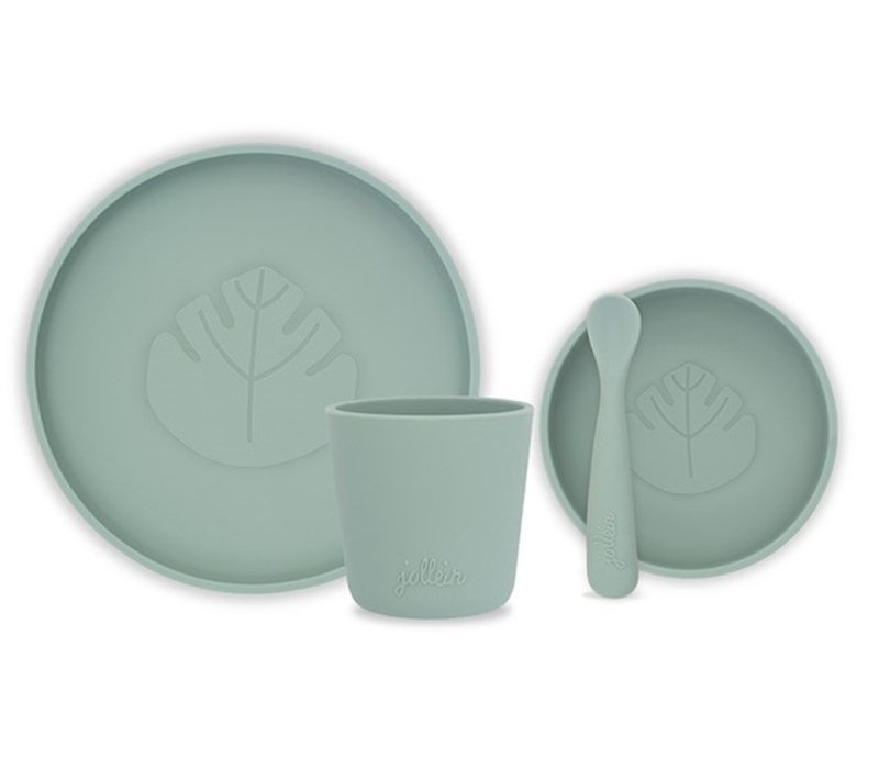 Jollein Dinerset Siliconen Ash green