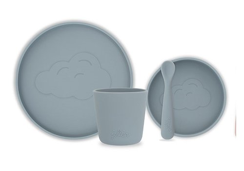 Jollein Jollein Dinerset Siliconen Storm grey