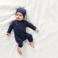 Noppies U Playsuit LS Rib Nevis Navy Melange