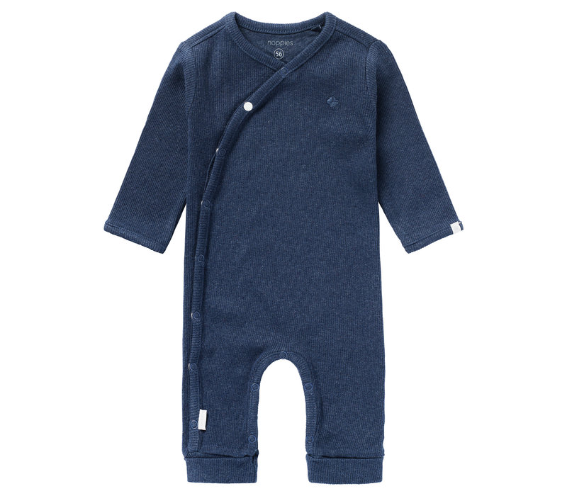 Noppies U Playsuit LS Rib Nevis Navy Melange