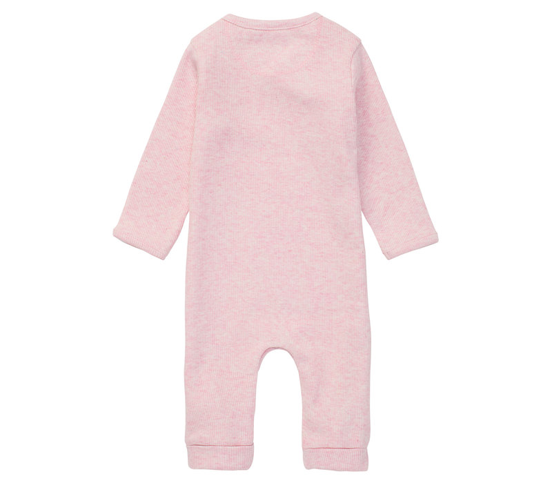 Noppies U Playsuit LS Rib Nevis Light Rose Melange