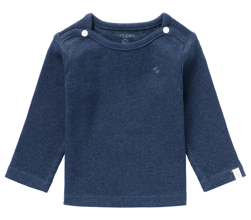 Noppies U Tee ls Rib Natal Navy Melange