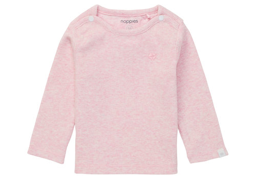 Noppies Noppies U Tee ls Rib Natal Light Rose Melange