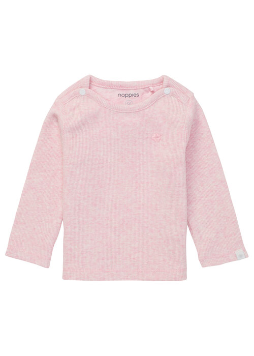 Noppies Noppies U Tee ls Rib Natal Light Rose Melange