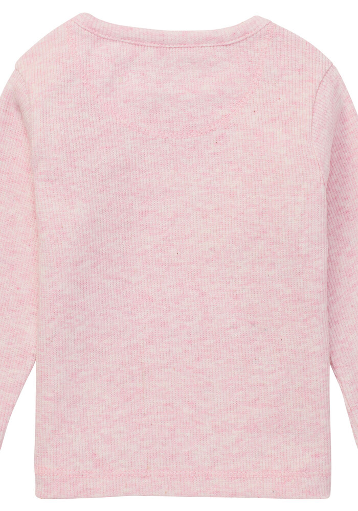 Noppies U Tee ls Rib Natal Light Rose Melange