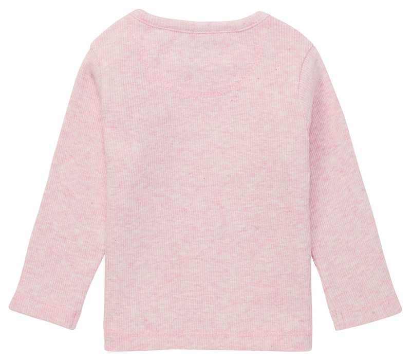 Noppies U Tee ls Rib Natal Light Rose Melange