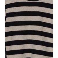 My Little Cozmo striped kids sweater recycled Beige Black