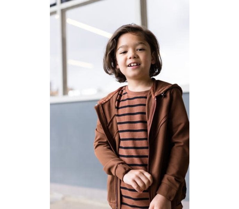 Levv RAOUL W212 AOP Rust Stripe