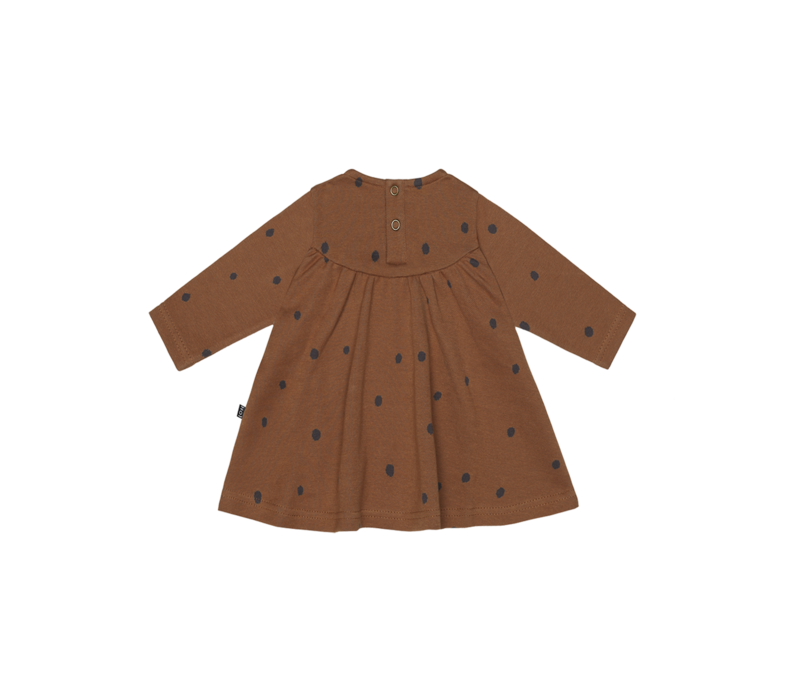 House of Jamie Baby Doll Dress Ginger Bread Dots