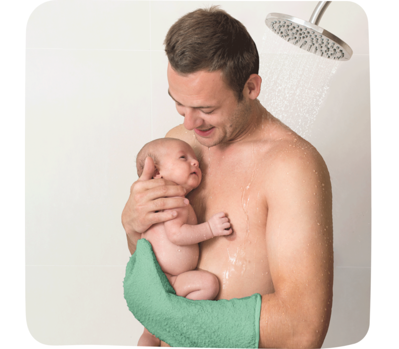 Baby shower glove Zeehond Glamour Petrol