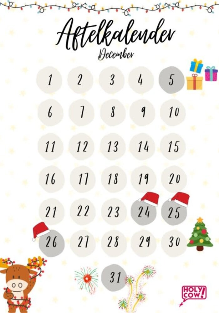 Aftelkalender december