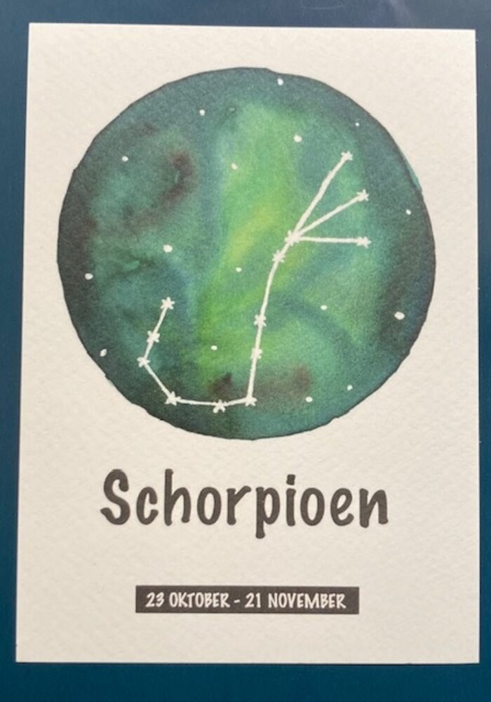Sterrenbeeld Kaarten SCHORPIOEN