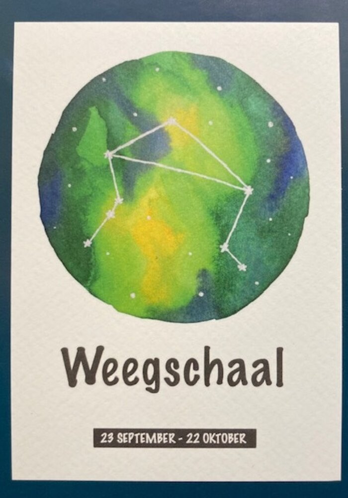 Sterrenbeeld Kaarten WEEGSCHAAL