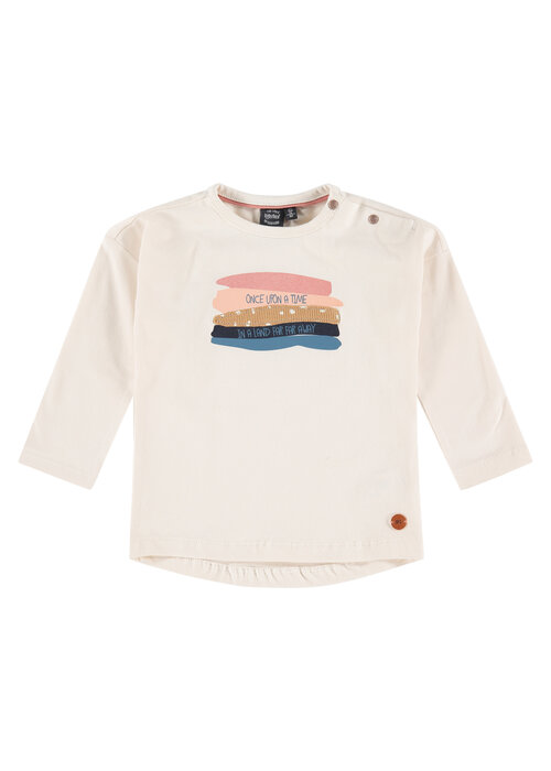 Babyface Babyface girls t-shirt long sleeve ivory