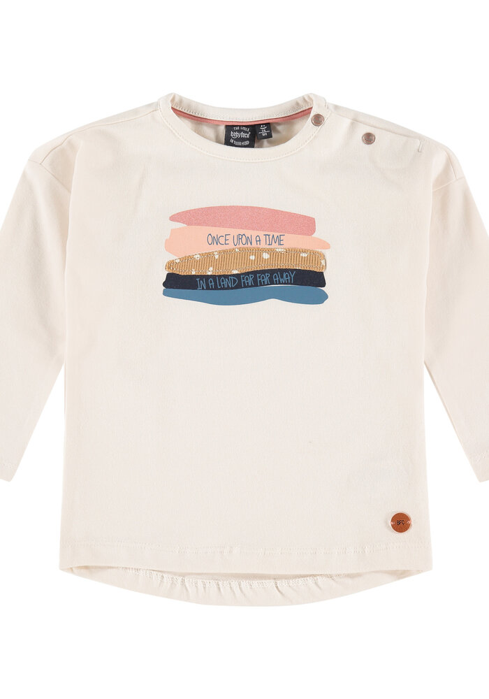 Babyface girls t-shirt long sleeve ivory