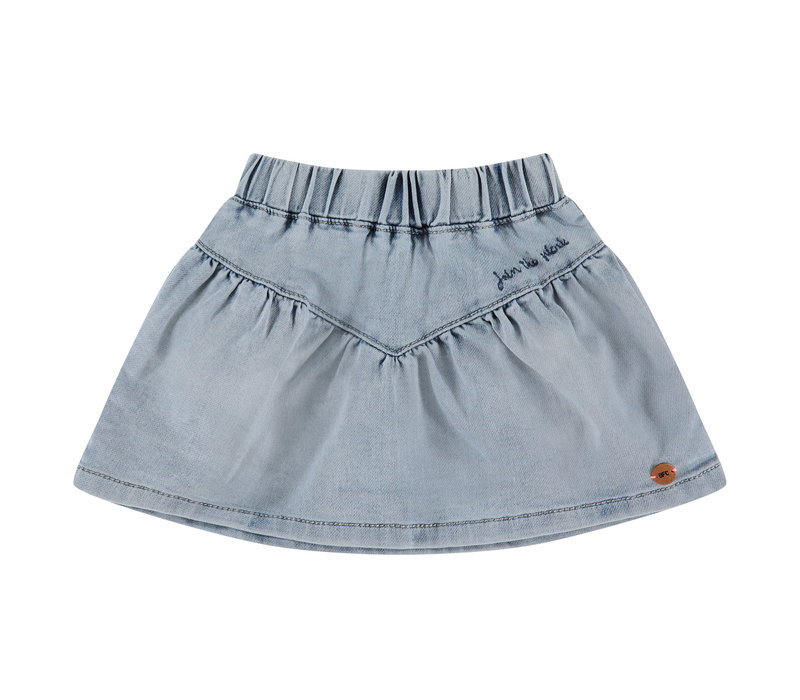 Babyface girls jogg denim skirt faded blue denim