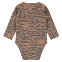 Babyface baby romper long sleeve mocha