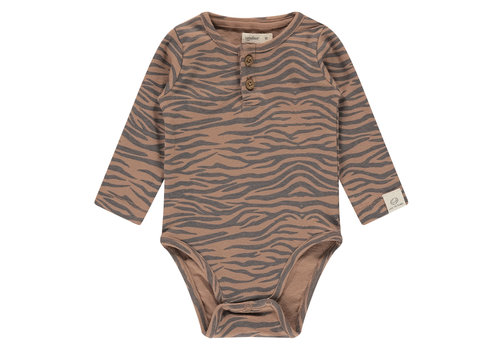 Babyface Babyface baby romper long sleeve mocha