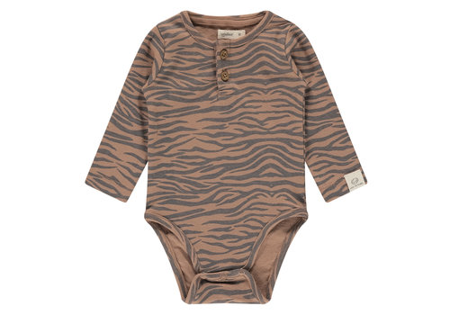 Babyface Babyface baby romper long sleeve mocha